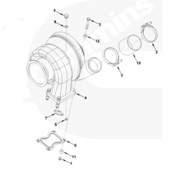 HX82 QSK19 turbocompressor 4955345 3804494 3804730 4038024 5455598 peças de motor para INDUSTRIAL