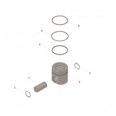 Kit de pistão QST30 3800363 3093032 3092113 3093031 Peças do motor do gerador